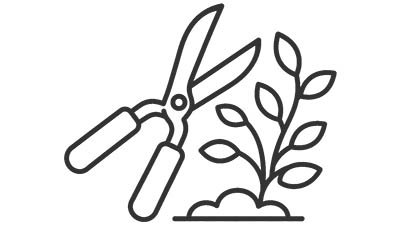 Flaticon f&uuml;r Gartenpflege mit Gartenschere und Pflanze